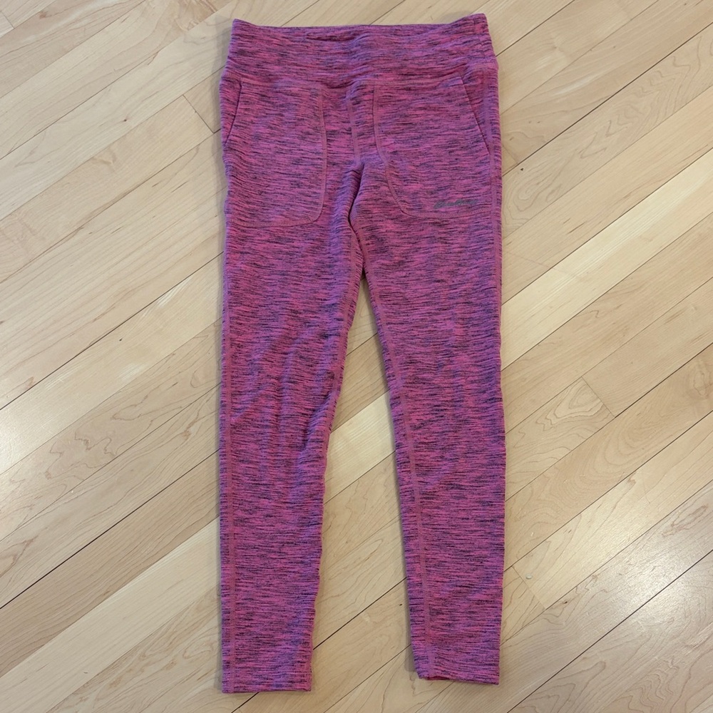 Eddie Bauer Heathered Pink Kids Leggings